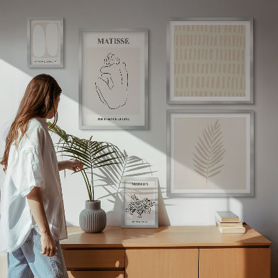 Gallery wall Minimalistische vormen