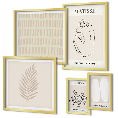 Gallery wall Minimalistische vormen