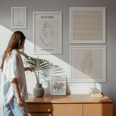 Gallery wall Minimalistische vormen