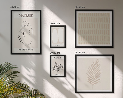 Gallery wall Minimalistische vormen