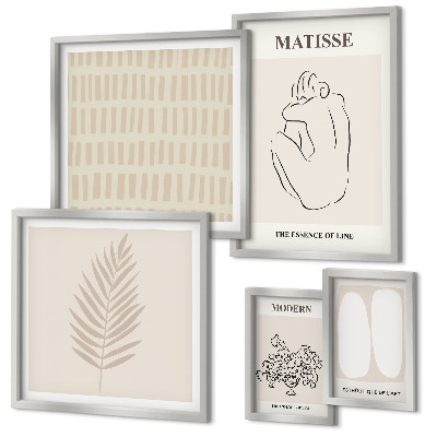 Gallery wall Minimalistische vormen