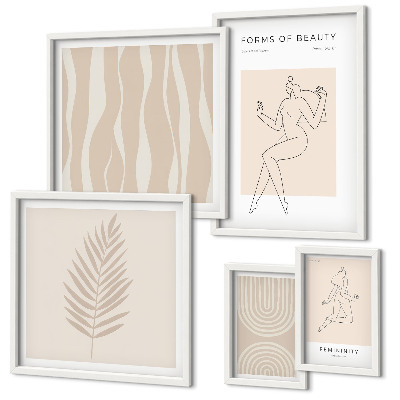 Moderne schilderijen set Prachtige minimalistische motieven