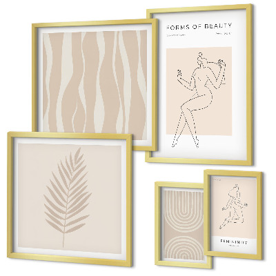 Moderne schilderijen set Prachtige minimalistische motieven