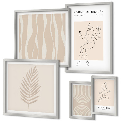 Moderne schilderijen set Prachtige minimalistische motieven