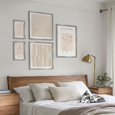 Gallery wall Minimalistische vormen van schoonheid