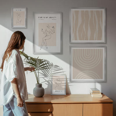 Gallery wall Minimalistische vormen van schoonheid
