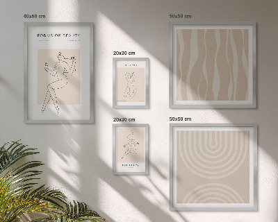 Gallery wall Minimalistische vormen van schoonheid