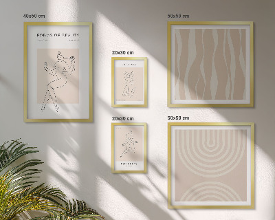 Gallery wall Minimalistische vormen van schoonheid
