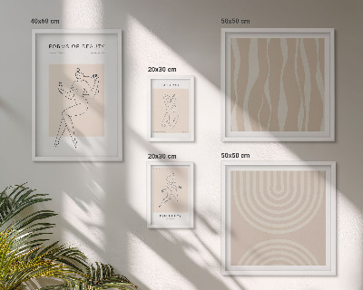 Gallery wall Minimalistische vormen van schoonheid