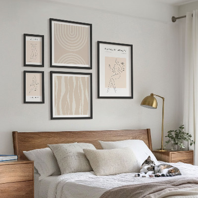 Gallery wall Minimalistische vormen van schoonheid