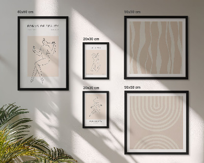 Gallery wall Minimalistische vormen van schoonheid