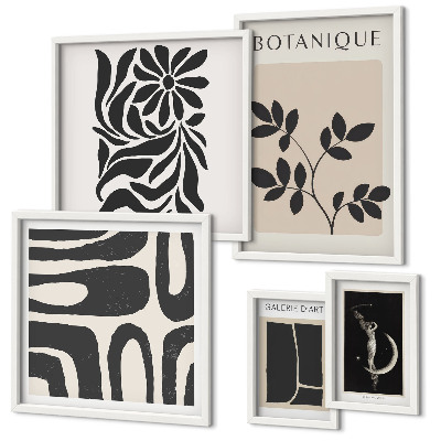 Gallery wall Moderne plantmotieven