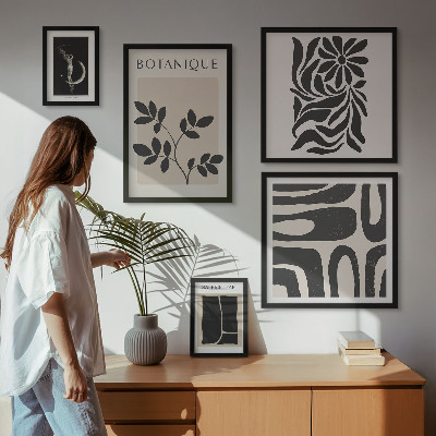 Gallery wall Moderne plantmotieven