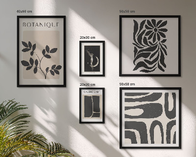 Gallery wall Moderne plantmotieven
