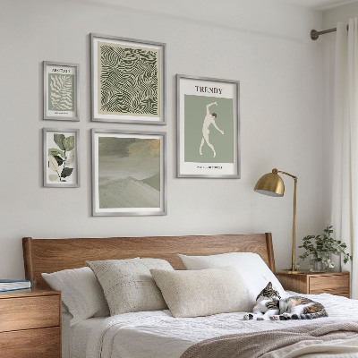 Gallery wall Stijlvolle abstracte planten