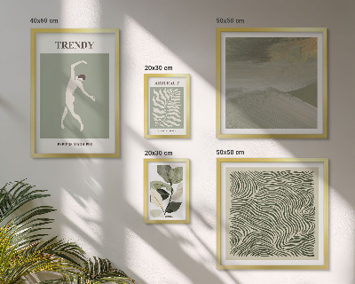 Gallery wall Stijlvolle abstracte planten