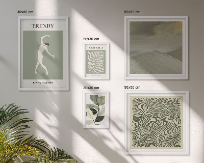 Gallery wall Stijlvolle abstracte planten