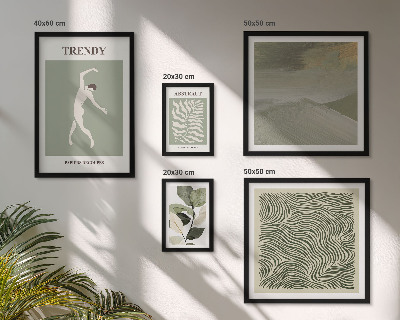 Gallery wall Stijlvolle abstracte planten