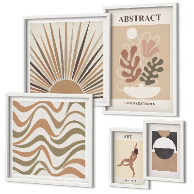 Gallery wall Stijlvolle plantabstracties