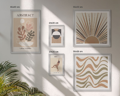 Gallery wall Stijlvolle plantabstracties