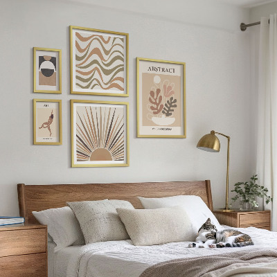 Gallery wall Stijlvolle plantabstracties