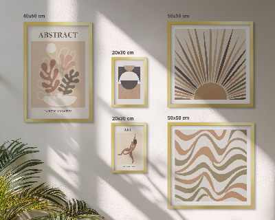 Gallery wall Stijlvolle plantabstracties