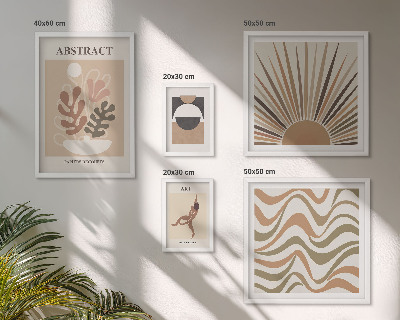 Gallery wall Stijlvolle plantabstracties