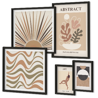 Gallery wall Stijlvolle plantabstracties