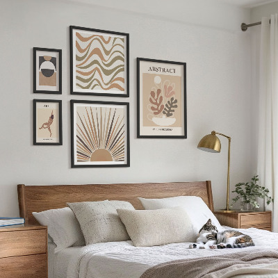 Gallery wall Stijlvolle plantabstracties