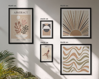 Gallery wall Stijlvolle plantabstracties