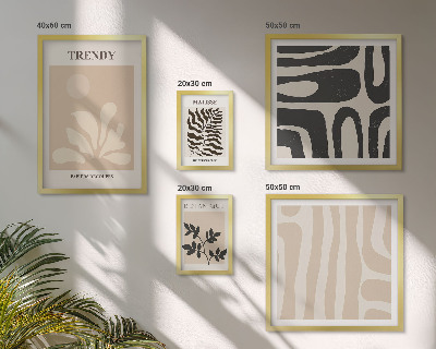 Gallery wall Stijlvolle decoratieve motieven met planten