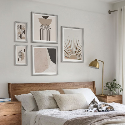 Wanddecoratie compositie Abstracte geometrische vormen