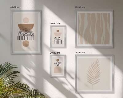Moderne schilderijen set Abstracte vormen van de natuur