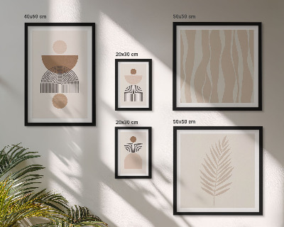 Moderne schilderijen set Abstracte vormen van de natuur