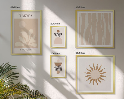 Gallery wall Stijlvolle abstracte decoraties