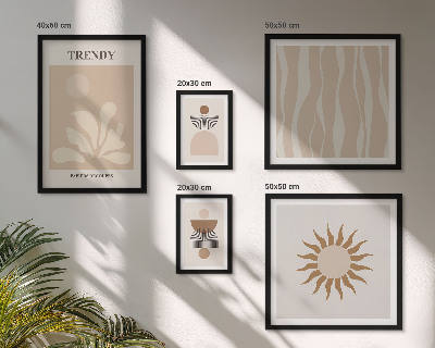 Gallery wall Stijlvolle abstracte decoraties