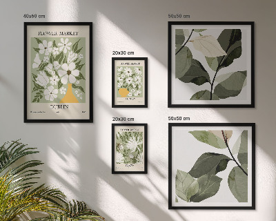 Wanddecoratie compositie Bloemmotieven Londen Dublin Tokio
