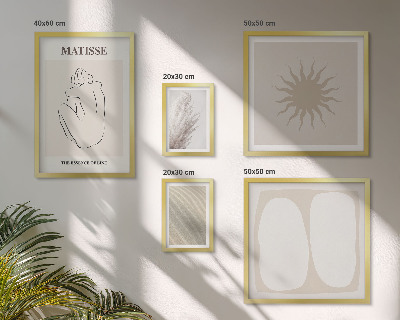 Moderne schilderijen set Minimalistische vormen in boho-stijl
