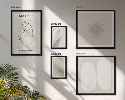 Moderne schilderijen set Minimalistische vormen in boho-stijl