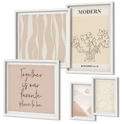 Moderne schilderijen set Moderne minimalistische stijl set