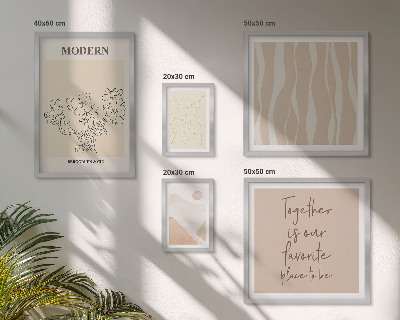Moderne schilderijen set Moderne minimalistische stijl set