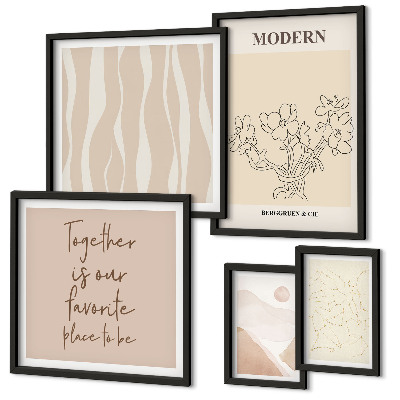 Moderne schilderijen set Moderne minimalistische stijl set