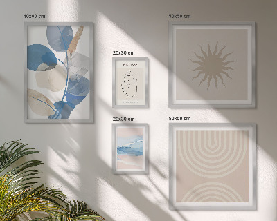 Gallery wall Stijlvolle abstracte planten