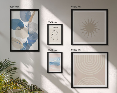 Gallery wall Stijlvolle abstracte planten