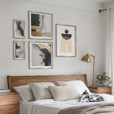 Wanddecoratie compositie Abstracte moderne composities