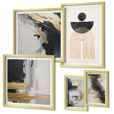 Wanddecoratie compositie Abstracte moderne composities