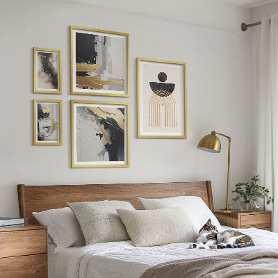 Wanddecoratie compositie Abstracte moderne composities