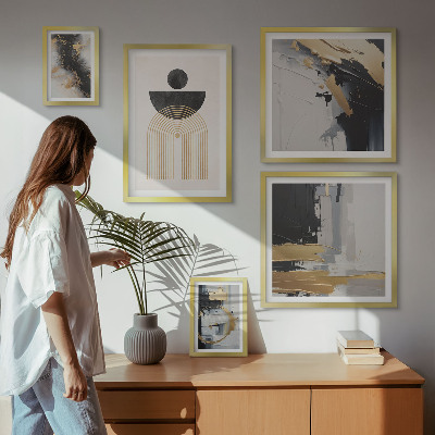 Wanddecoratie compositie Abstracte moderne composities