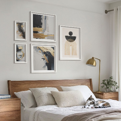 Wanddecoratie compositie Abstracte moderne composities