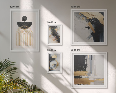 Wanddecoratie compositie Abstracte moderne composities